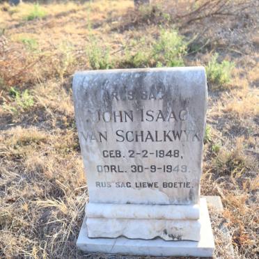 SCHALKWYK John Isaac, van 1948-1949