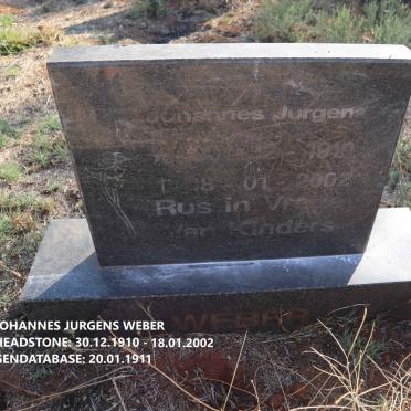 WEBER Johannes Jurgens 1910-2002