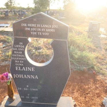 WENTZEL Elaine Johanna 1949-2019