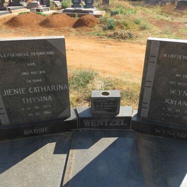 WENTZEL Wynand Johannes 1915-1991 & Jienie Catharina Thysina 1923-1998