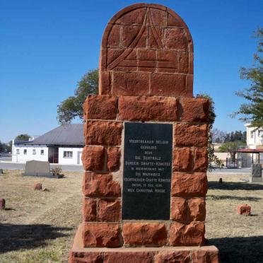 Gedenksteen opgerig aan 'n Voortrekker Heldin