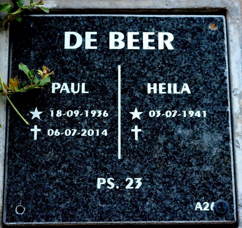 BEER Paul, de 1936-2014 &amp; Heila 1941-
