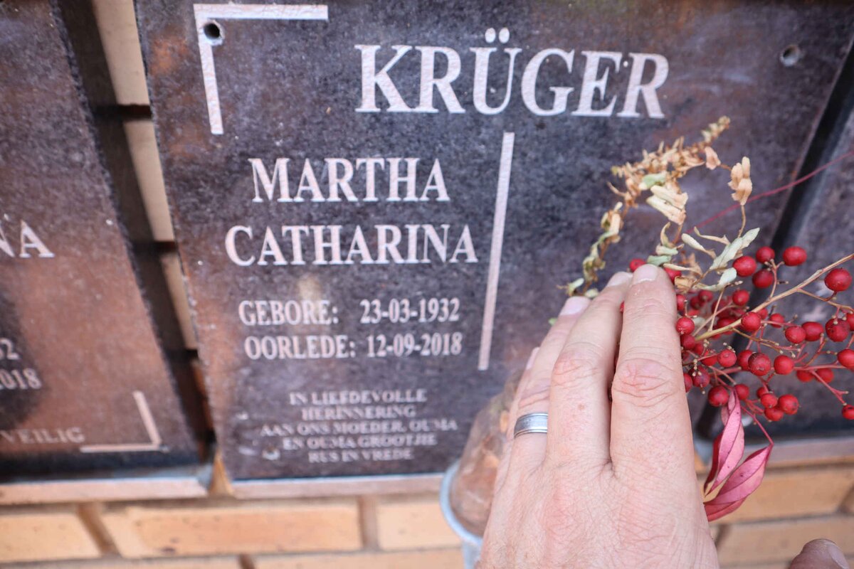 KRUGER Martha Catharina 1932-2018