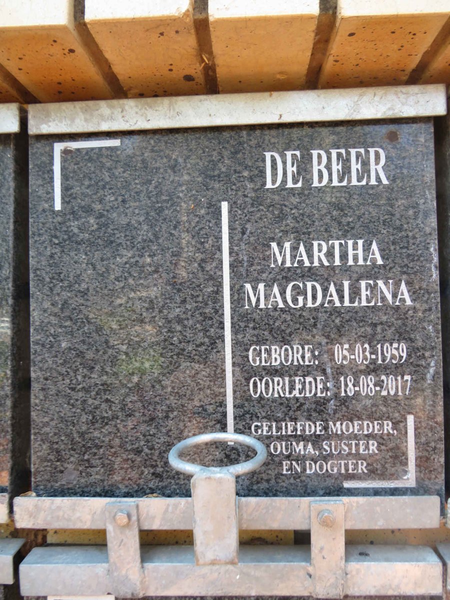 BEER Martha Magdalena, de 1959-2017