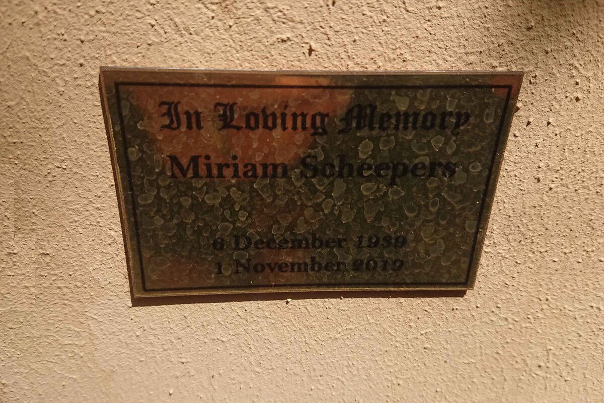 SCHEEPERS Miriam 1939-2019