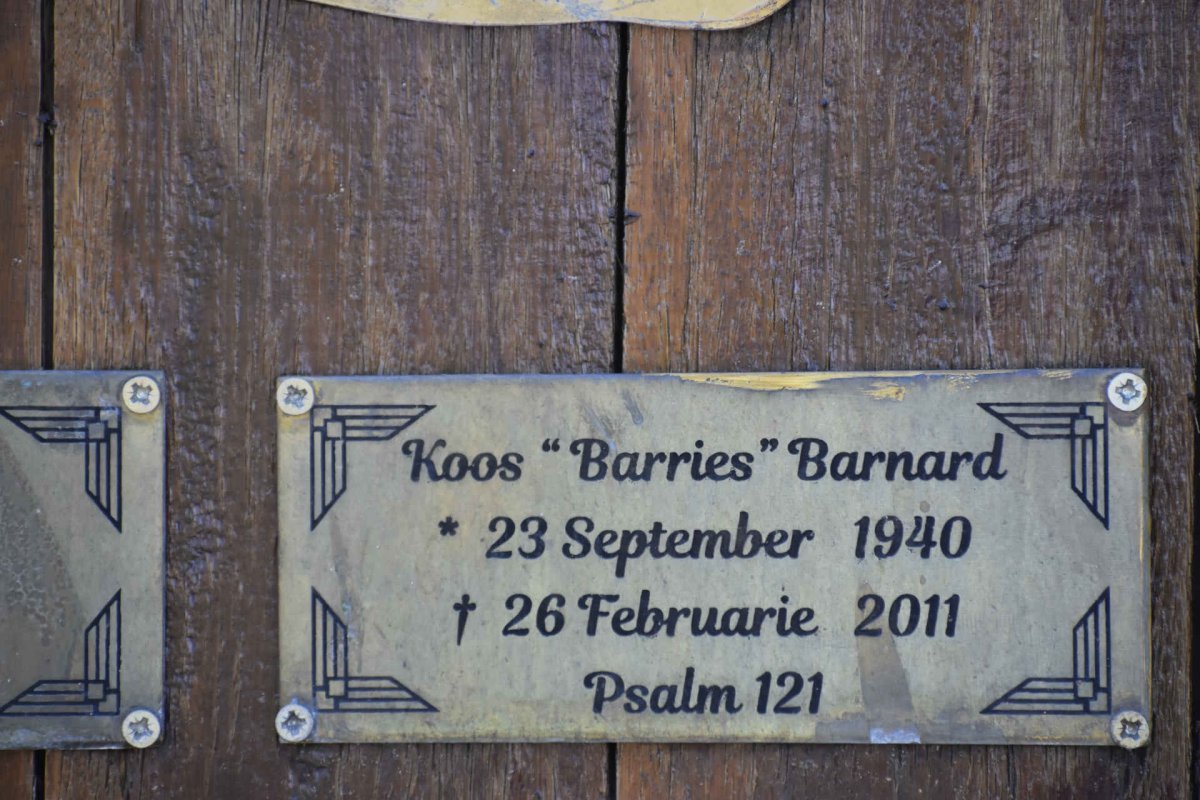BARNARD Koos 1940-2011