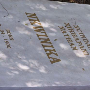 NKWINIKA Ncindani Xikhapani Nathan 1900-1969