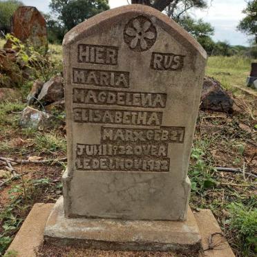 MARX Maria Magdelena Elisabetha 1932-1932