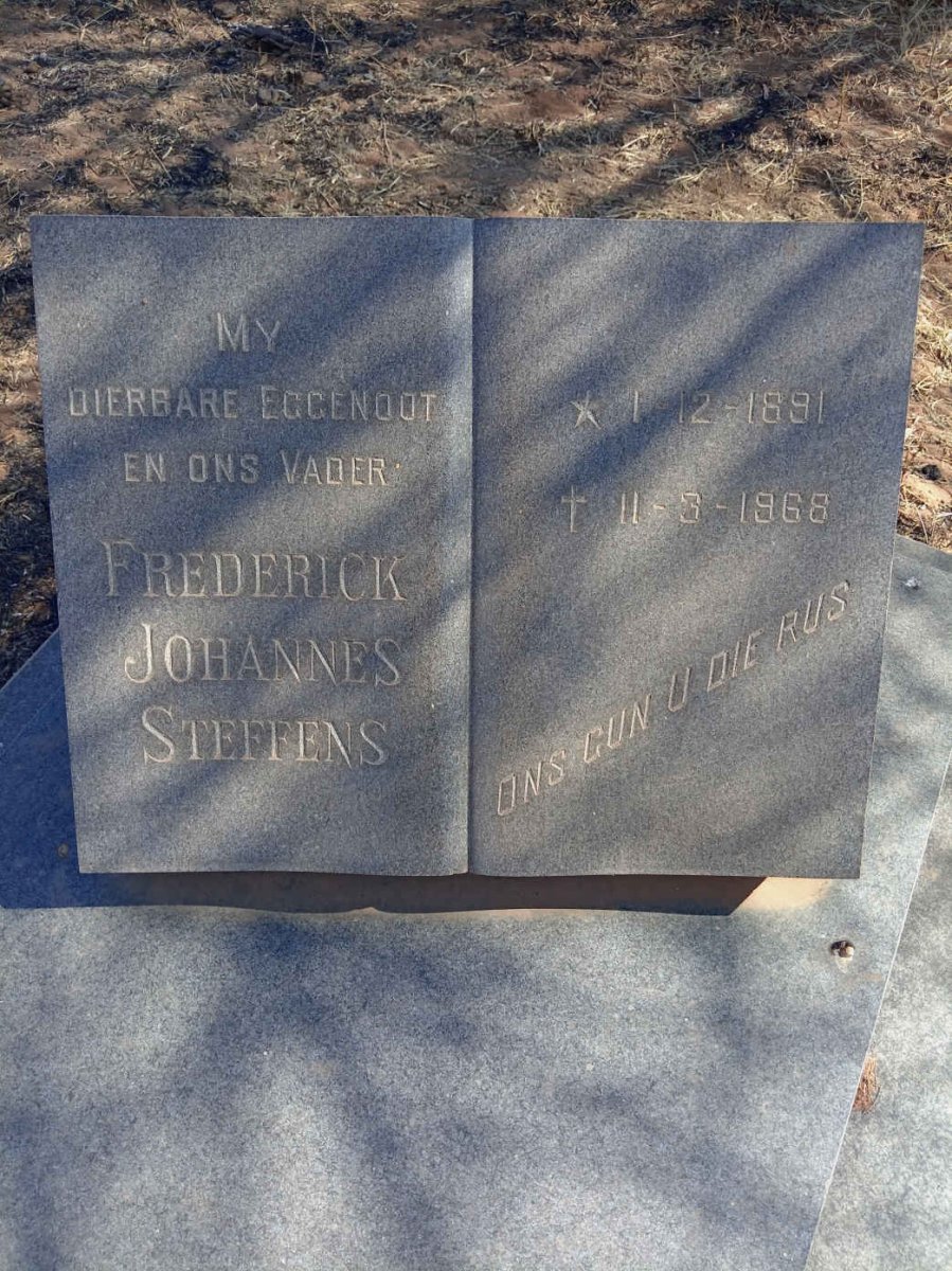 STEFFENS Frederick  Johannes 1891-1968