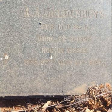 GELDENHUYS A. A. 1896-1965