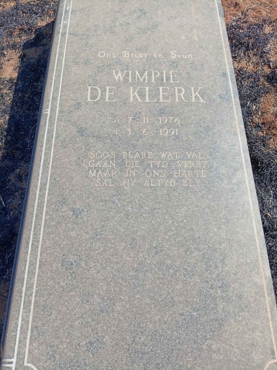 KLERK Wimpie, de 1976-1991