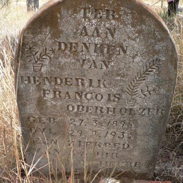 OBERHOLZER Henderik Francois 1896-1935