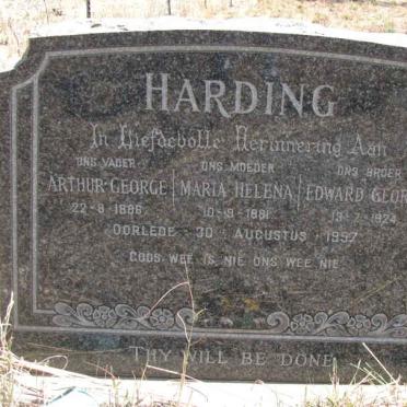 HARDING Arthur George 1886-1957 &amp; Maria Helena 1881-1957 :: HARDING Edward George 1924-1957