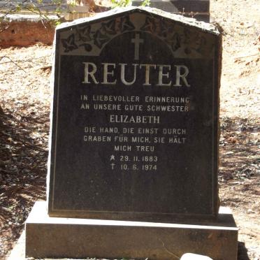 REUTER Elizabeth 1883-1974 :: REUTER Martha 