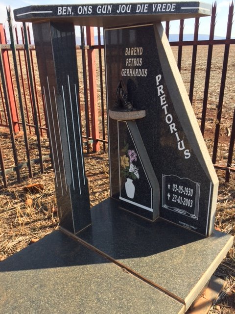 PRETORIUS Barend Petrus Gerhardus 1930-2003