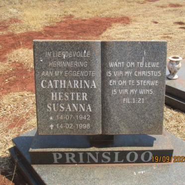 PRINSLOO Catharina Hester Susanna 1942-1998