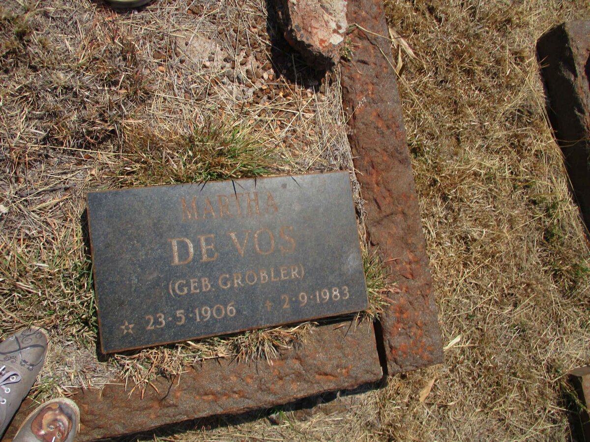 VOS Martha, de nee GROBLER 1906-1983 