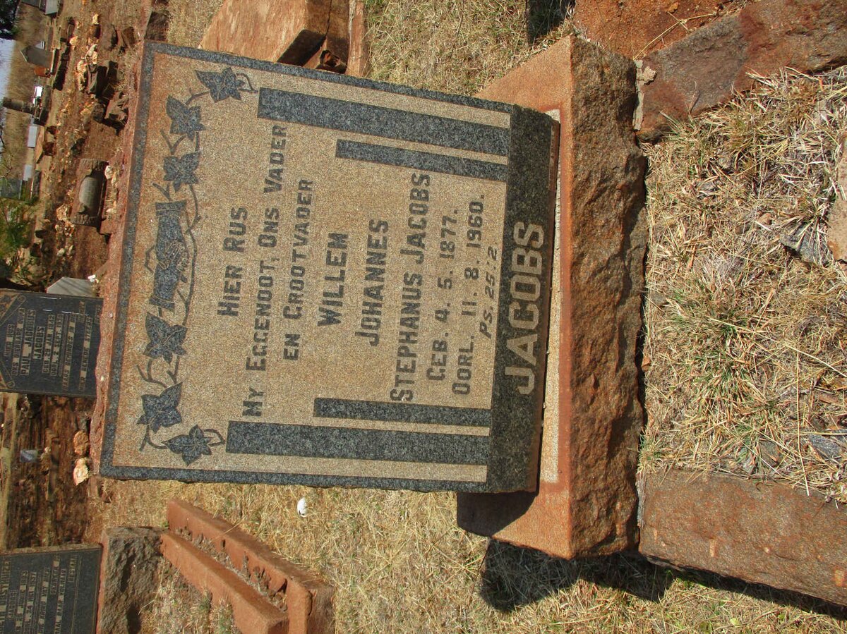 JACOBS Willem Johannes Stephanus 1877-1960 