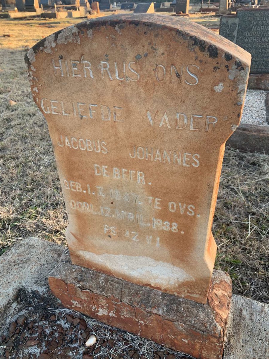 BEER Jacobus Johannes, de 1847-1938