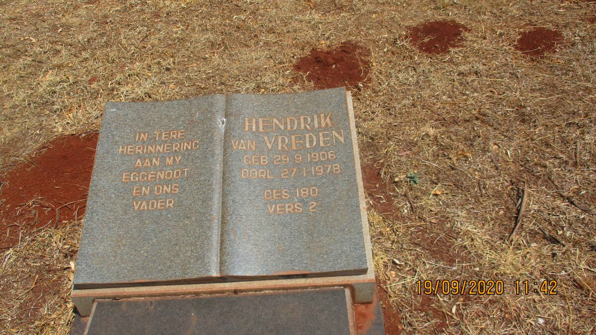 VREDEN Hendrik, van 1906-1978