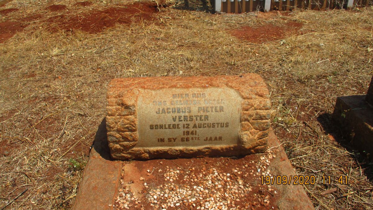 VERSTER Jacobus Pieter -1941