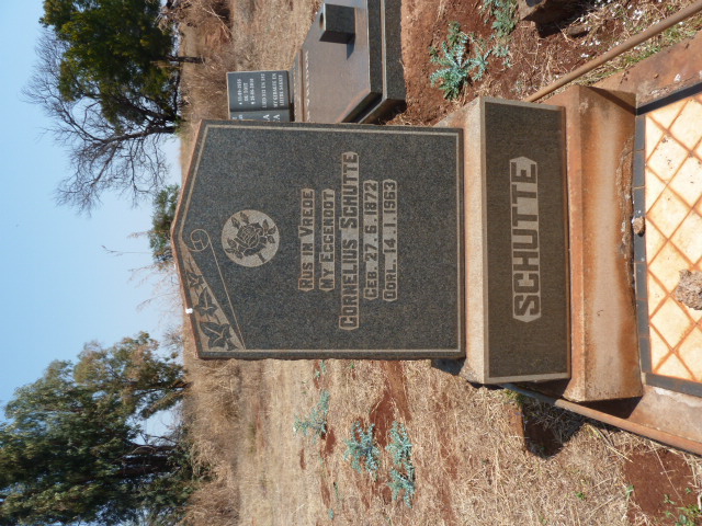 SCHUTTE Cornelius 1872-1963