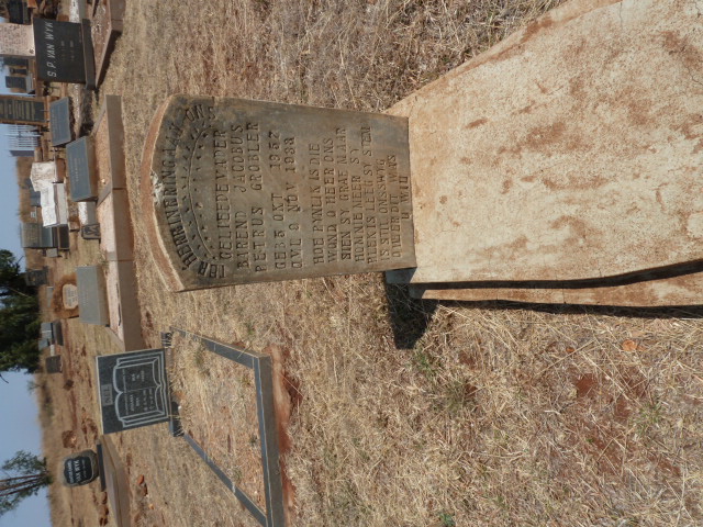 GROBLER Barend Jacobus Petrus 1857-1933