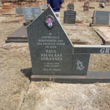 GROBLER Paul Nicolaas Johannes 1934-2007 &amp; Catharina Dorothea 1939-2001