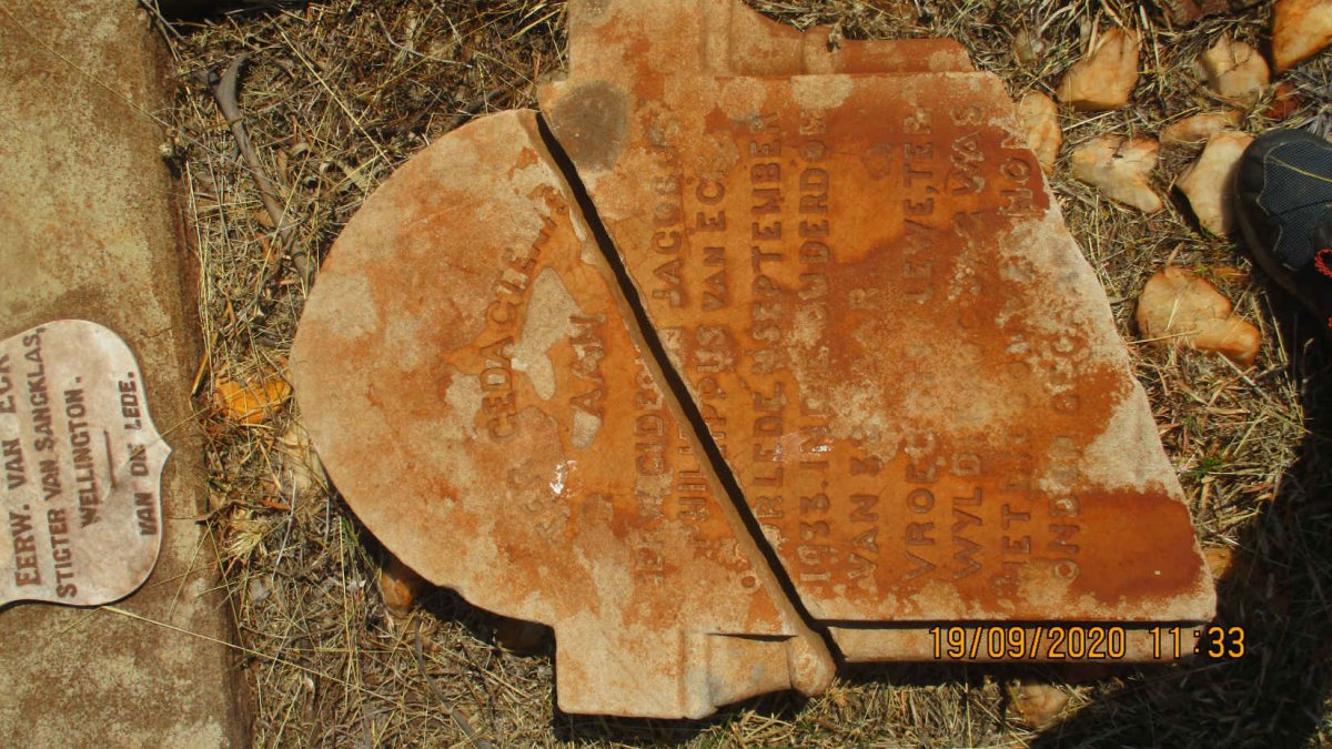 ECK Gideon Jacobus Philippus, van -1933