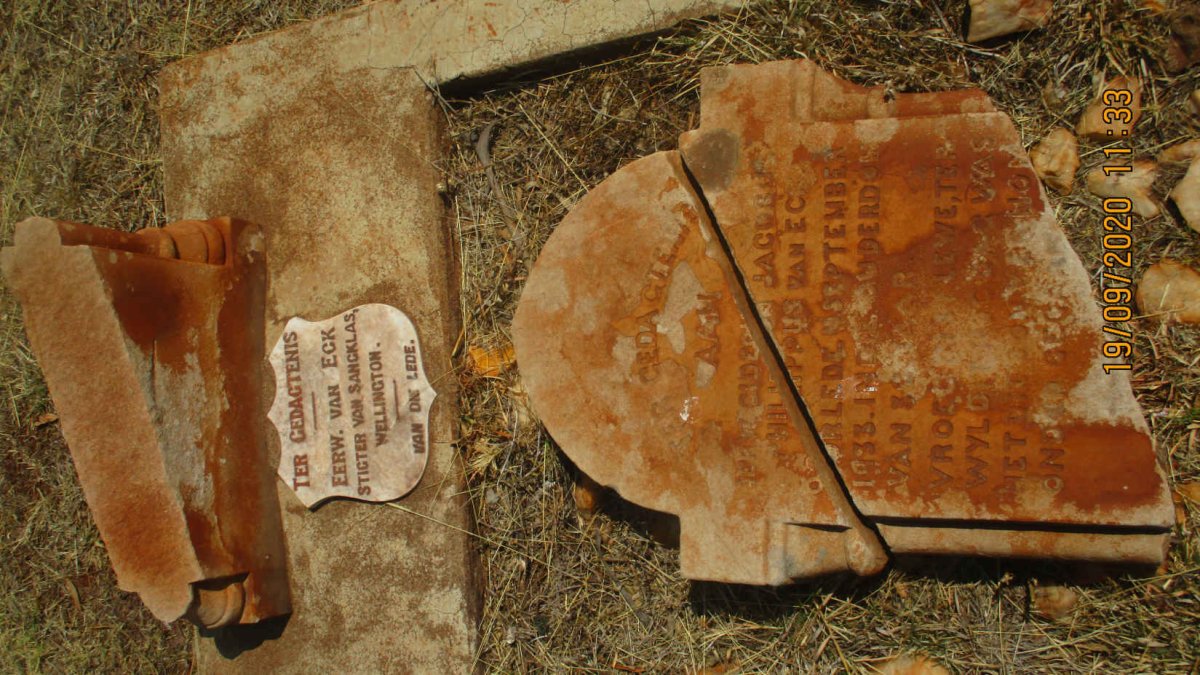 ECK Gideon Jacobus Philippus, van -1933