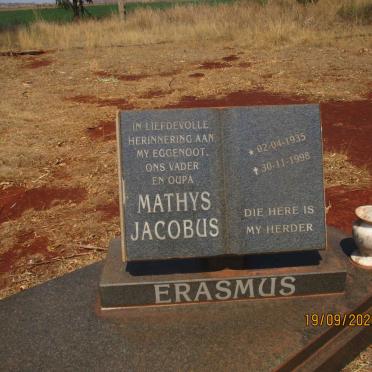 ERASMUS Mathys Jacobus 1935-1998