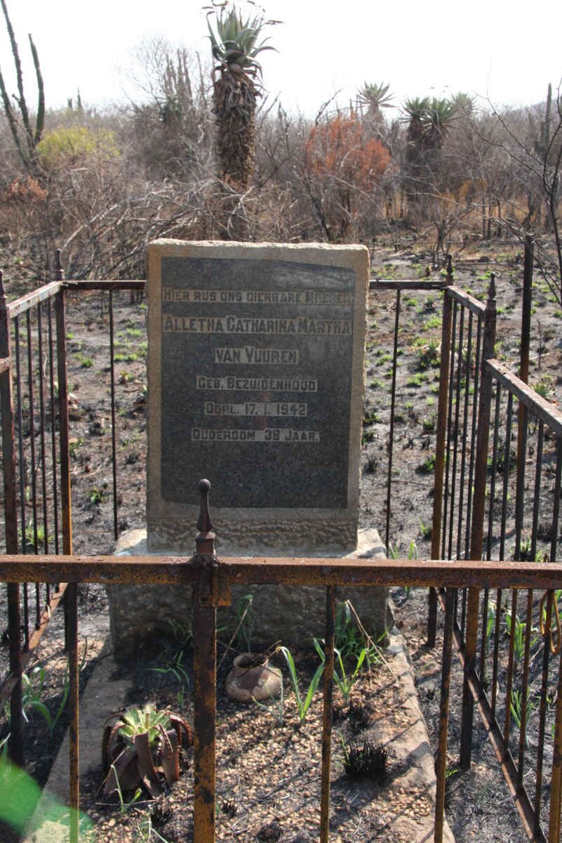 VUUREN Alletha Catharina Martha, van nee BEZUIDENHOUT -1942