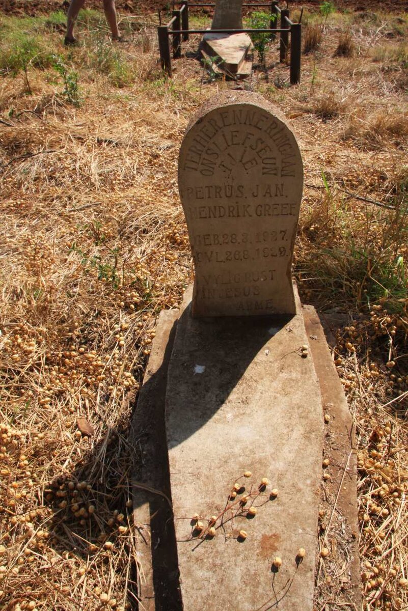 GREEF Petrus Jan Hendrik 1927-1929