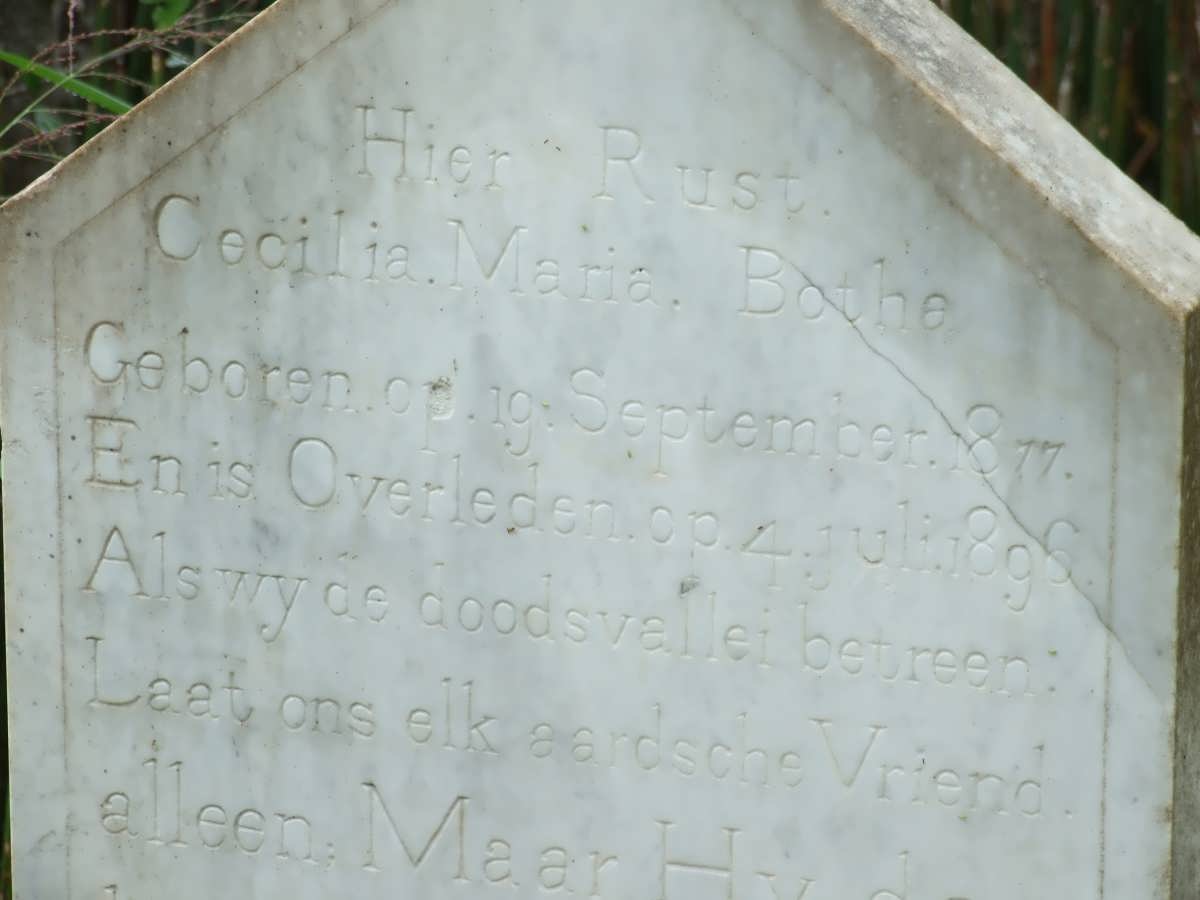 BOTHA Cecilia Maria 1877-1896