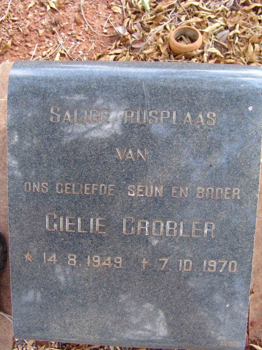 GROBLER Gielie 1949-1970