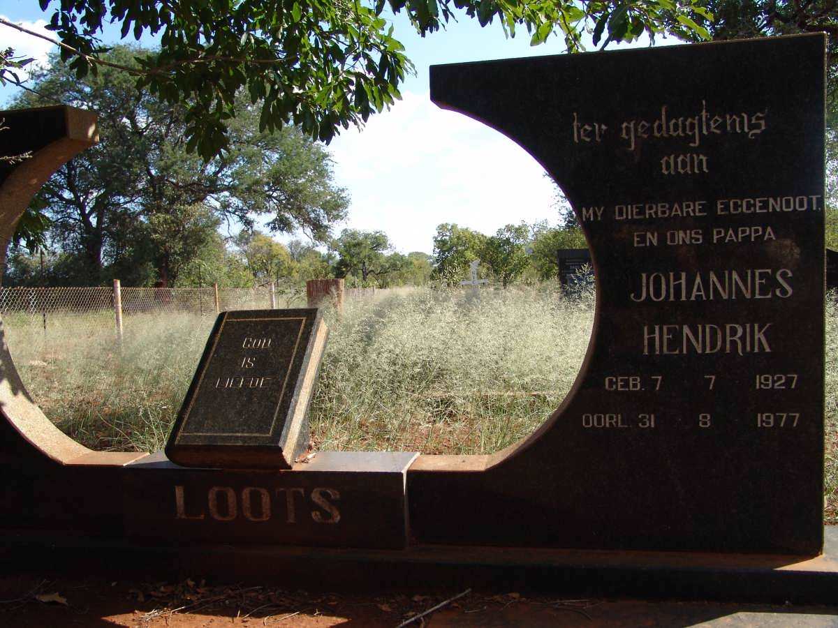 LOOTS Johannes Hendrik 1927-1977