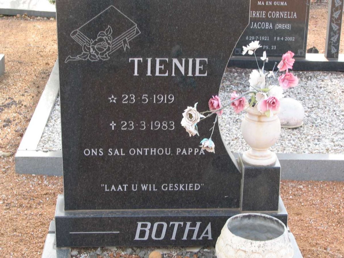 BOTHA Tienie 1919-1983