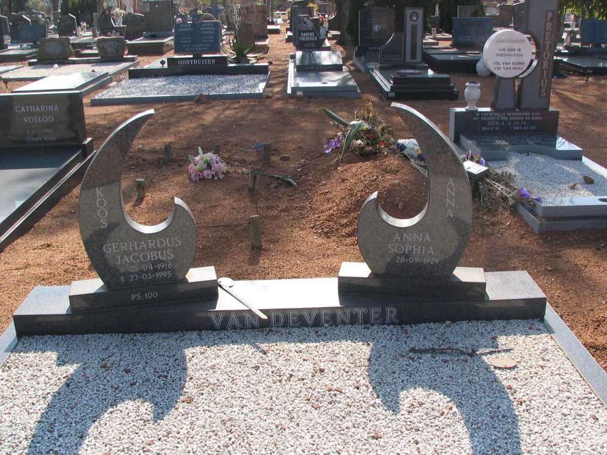 DEVENTER Gerhardus Jacaobus, van 1916-1995 &amp; Anna Sophia 1929-