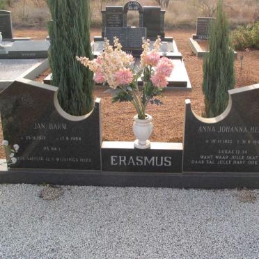 ERASMUS Jan Harm 1917-1984 &amp; Anna Johanna Helena 1922-1990