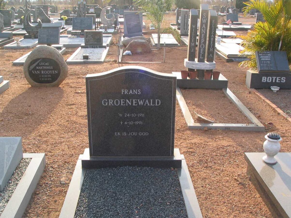 GROENEWALD Frans 1911-1991