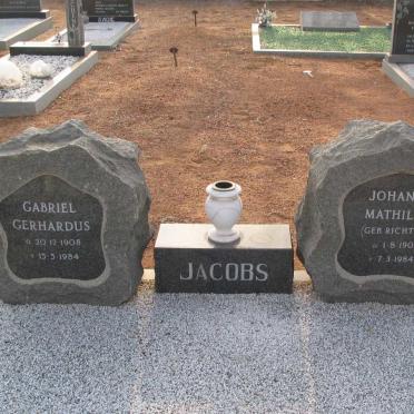 JACOBS Gabriel Gerhardus 1908-1984 &amp; Johanna Mathilde RICHTER 1905-1984