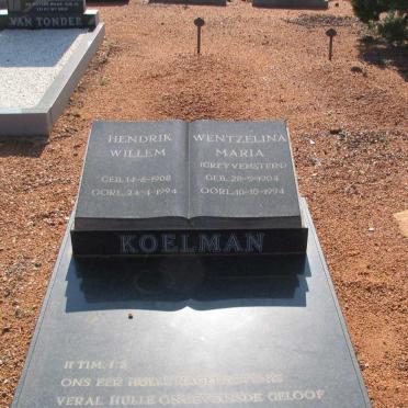 KOELMAN Hendrik Willem 1908-1994 &amp; Wentzelina Maria GREYVENSTEIN 1904-1994