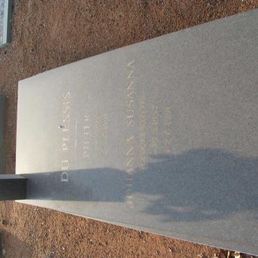 PLESSIS Pieter, du &amp; Johanna Susanna KOTZE 1937-1991