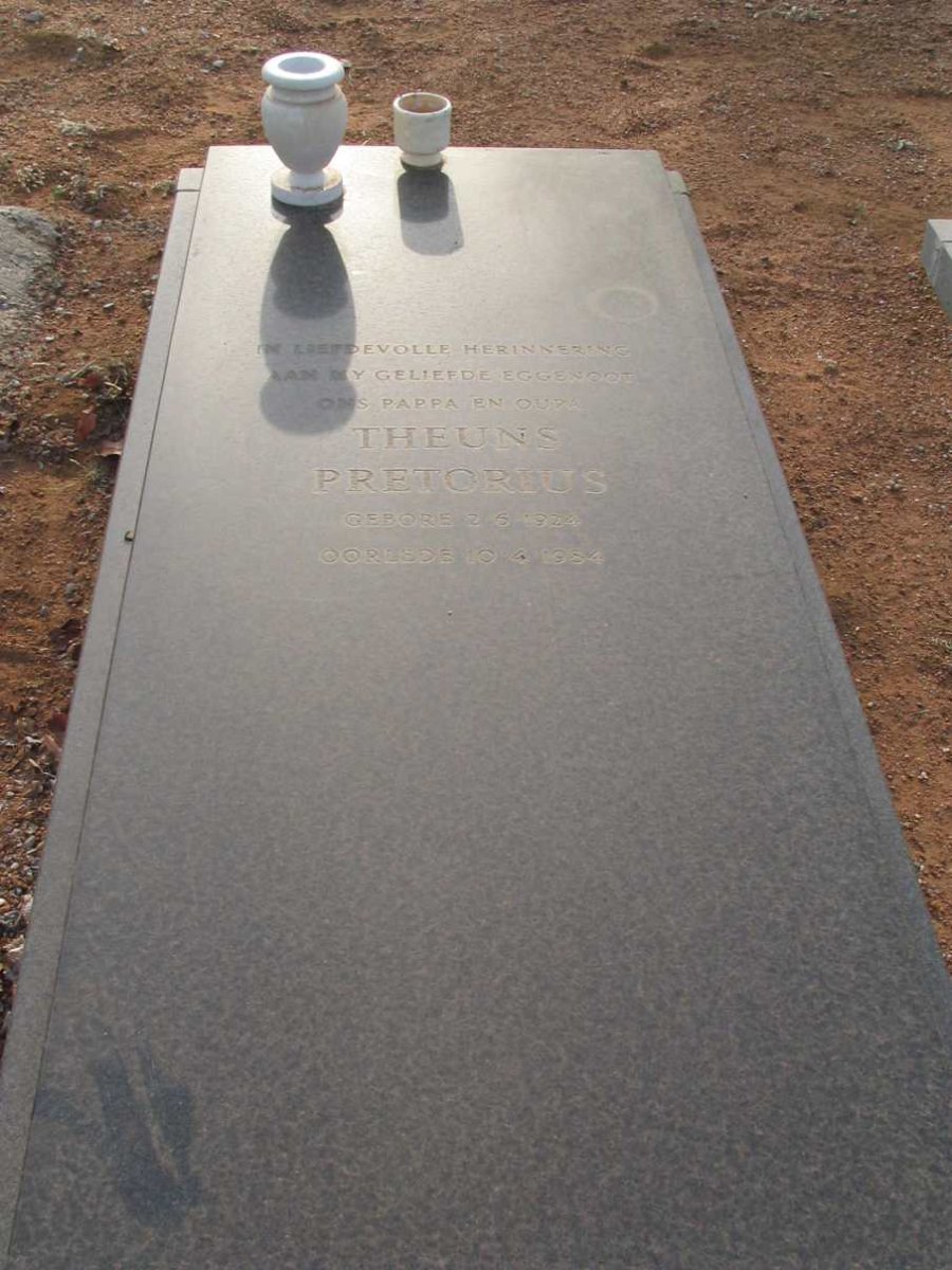 PRETORIUS Theunis 1924-1984