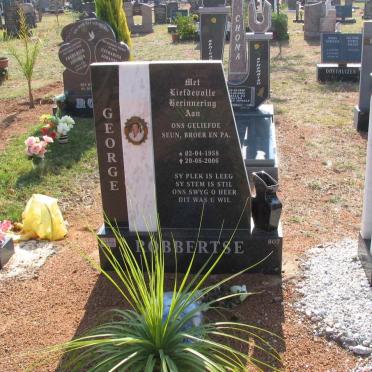 ROBBERTSE George 1958-2008
