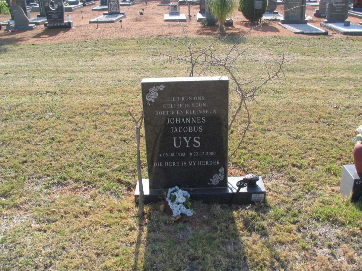 UYS Johannes Jacobus 1982-2000