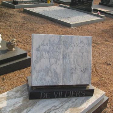VILLIERS KOBUS, de :: DE VILLIERS Francois
