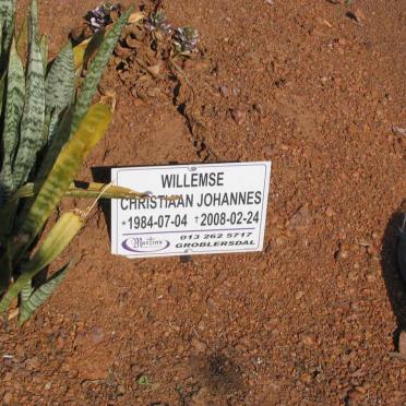 WILLEMSE Christiaan Johannes 1984-2008