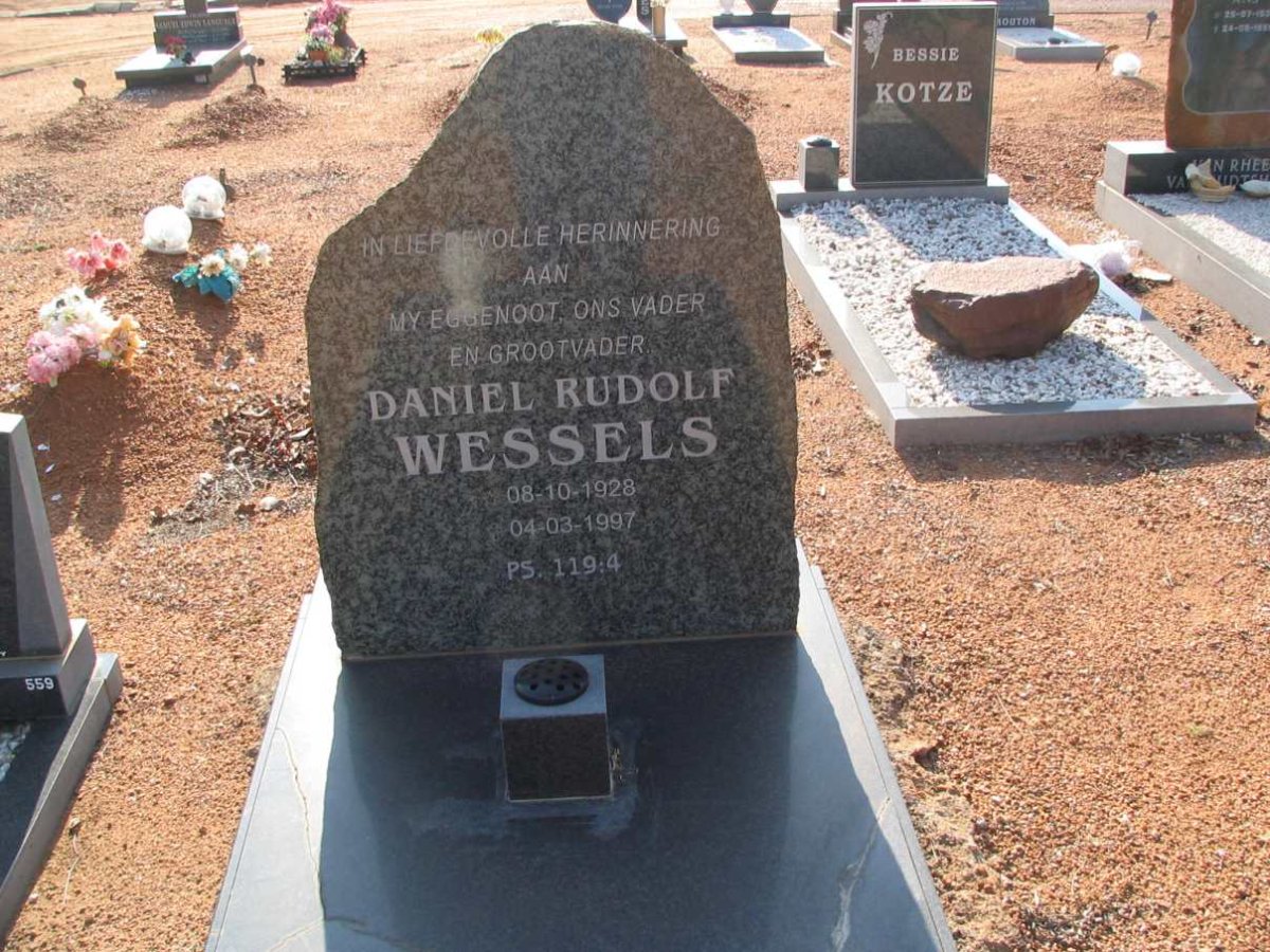WESSELS Daniel Rudolf 1928-1997