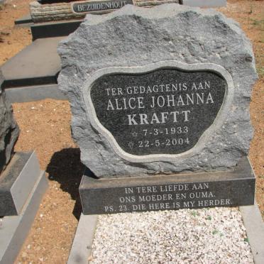 KRAFT Alice Johanna 1933-2004